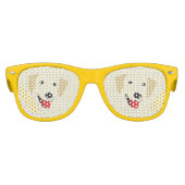 Yellow Lab Face Kinder Zonnebril (Voorkant)