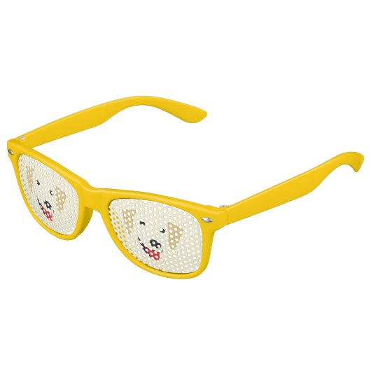 Yellow Lab Face Kinder Zonnebril (Gekanteld)