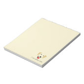 Yellow Lab Face Notitieblok (Linkerzijde)