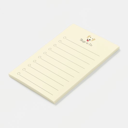Yellow Lab Face Post-it® Notes (Schuin)
