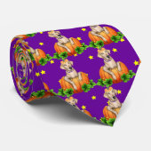 Yellow Lab Halloween Labr-O-Lantern Stropdas (Opgerold)