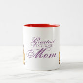 Yellow Lab Heart mama Tweekleurige Koffiemok (Center)