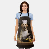 Yellow Lab Hondenkok Schort (Gedragen)