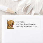 Yellow Lab Hound Return Address Labels (Insitu)