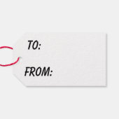 Yellow lab kerst cadeaulabel (Achterkant Horizontaal)