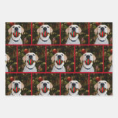 Yellow Lab kerst Inpakpapier Vel (Voorkant)