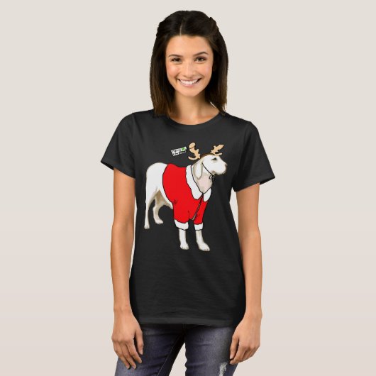 Yellow Lab kerst T-shirt (Voorkant volledig)
