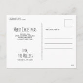 Yellow Lab kerstsnowflakes Cute Dog Labrador Feestdagenkaart (Achterkant)