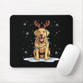 Yellow Lab Labrador Christmas Reindeer Dog Lover X Muismat (Met muis)