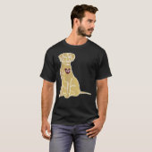Yellow Lab Labrador Retriever Dog T-shirt (Voorkant volledig)
