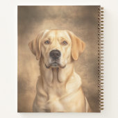 Yellow Lab Labrador Retriever gepersonaliseerd Notitieboek (Achterkant)