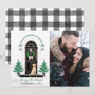 Yellow Lab Labrador Retriever Holiday-fotokaart Kaart