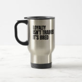 Yellow Lab Loyalty Stainless Mug Reisbeker (Links)