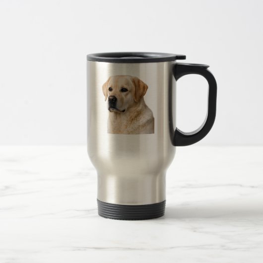 Yellow Lab Loyalty Stainless Mug Reisbeker (Rechts)