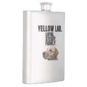 Yellow Lab Loyalty Stainless Steel Flask Flacon (Rechts)
