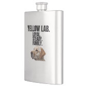 Yellow Lab Loyalty Stainless Steel Flask Flacon (Links)