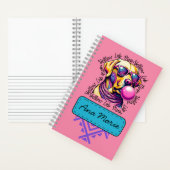 Yellow Lab Mom Bubblegum Trendy Labrador Mom Notitieboek (Binnen)