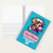 Yellow Lab Mom Bubblegum Trendy Labrador Mom Notitieboek (Binnen)