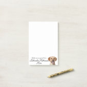 Yellow Lab Mom Post-It Notes (Op bureau)