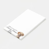 Yellow Lab Mom Post-It Notes (Schuin)