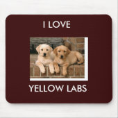 Yellow Lab Mousepad Muismat (Voorkant)
