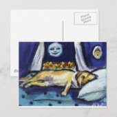 Yellow Lab naptime Briefkaart (Voorkant / Achterkant)