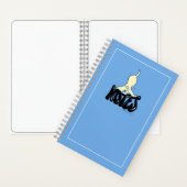 Yellow Lab Notities Blauw Aangepast Notitieboek (Binnen)