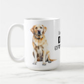 Yellow Lab Pap - Schattigee labrador retriever hon Koffiemok (Links)