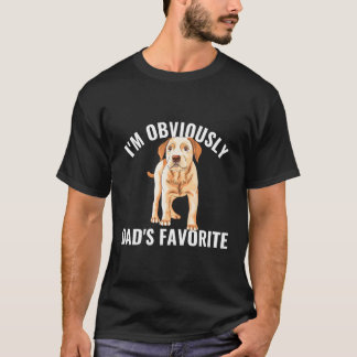 Yellow Lab Papa Favoriete Labrador Retriever T-shirt