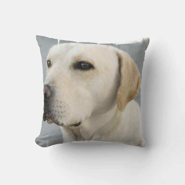 Yellow Lab Pillow Kussen (Voorkant)
