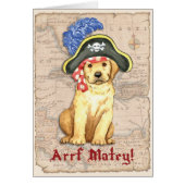 Yellow Lab Pirate Kaart (Voorkant)