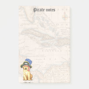 Yellow Lab Pirate Post-it® Notes