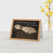 Yellow Lab Pit Husky Ik mis je Kaart (Gele Bloem)