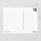 Yellow Lab Puppy Briefkaart (Achterkant)