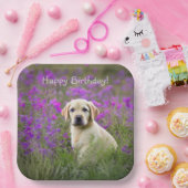 Yellow Lab Puppy Papieren Bordje (Feest)