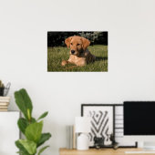 Yellow Lab Puppy Poster (Thuiskantoor)
