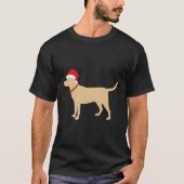 Yellow Lab Santa Labrador T-shirt (Voorkant)