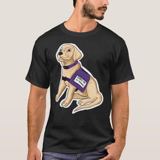 Yellow Lab Service Pup T-shirt (Voorkant)