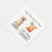 Yellow Lab Signature Drink Bruiloft Pet Servet (Hoek)