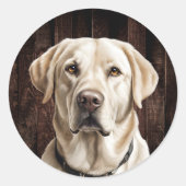 Yellow Lab Stickers (Voorkant)
