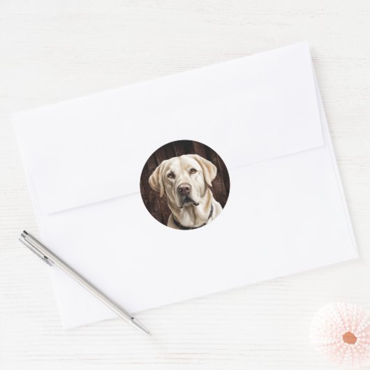 Yellow Lab Stickers (Envelop)