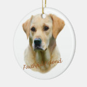 Yellow Lab tithful Friend Ornament (Links)
