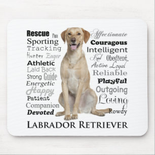 Yellow Lab Traits Mousepad Muismat