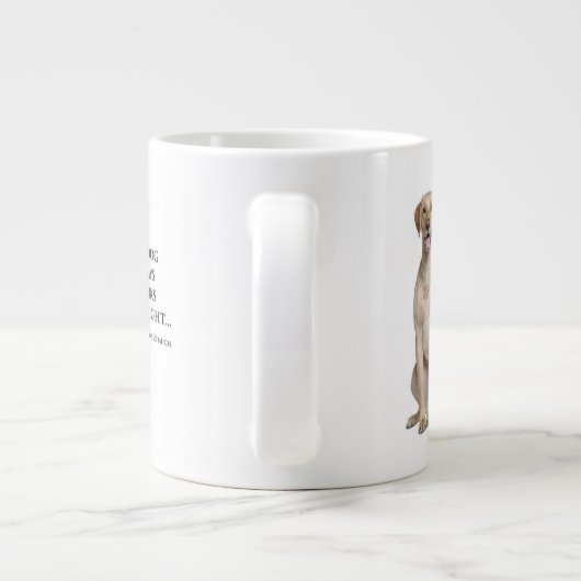 Yellow Lab v. Vrouw Jumbo Mok (Achterkant)