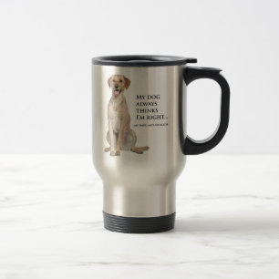 Yellow Lab v. Wife Travel Mug Reisbeker