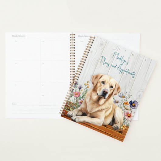Yellow Lab Wildflowers Planner (Display)