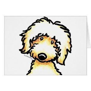 Yellow Labradoodle Art