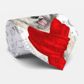 Yellow Labradoodle Funny Wof KerstHondenliefhebber Stropdas (Opgerold)