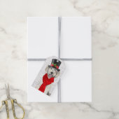 Yellow Labradoodle Holiday Dog Kerstmis Cadeaulabel (Met Touw)