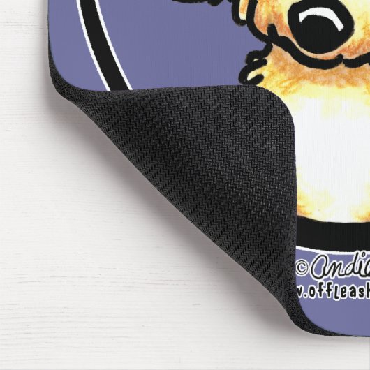 Yellow Labradoodle IAAM Muismat (Hoek)